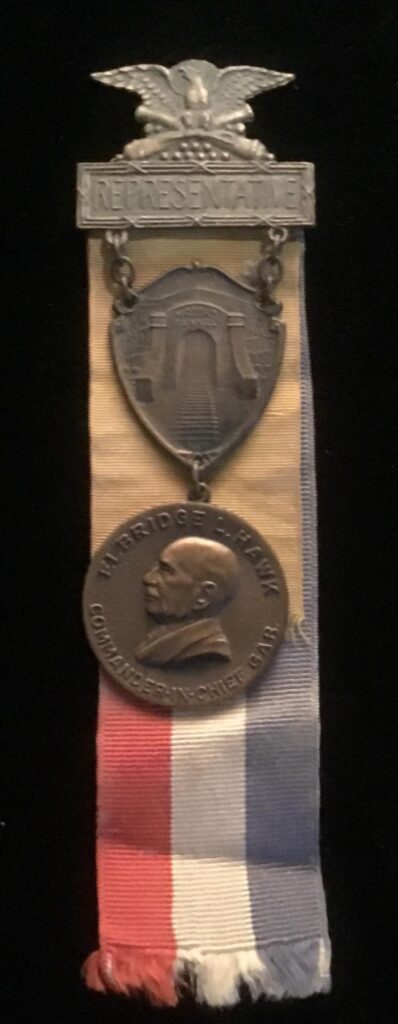 GAR NATIONAL ENCAMPMENT REPRESENTATIVE BADGE FOR 1928