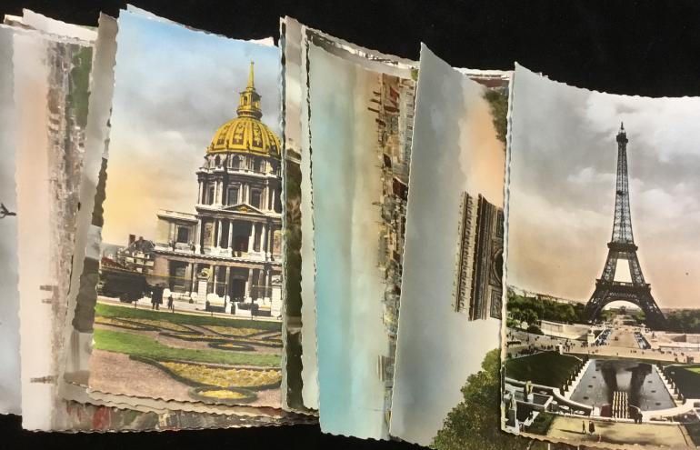 FRENCH GLOSSY COLOR PHOTO POST CARDS
