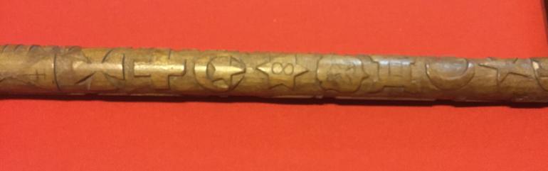 CARVED CIVIL WAR WALKING STICK - Image 10