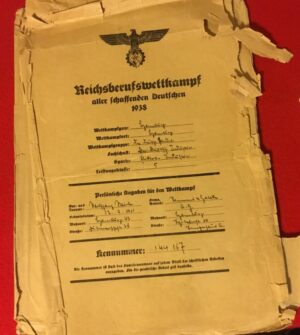 HITLER YOUTH TRADE COMPETITION DOCUMENTS
