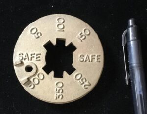 BRITISH NAVY DEPTH CHARGE FUSE SETTING DEVICE