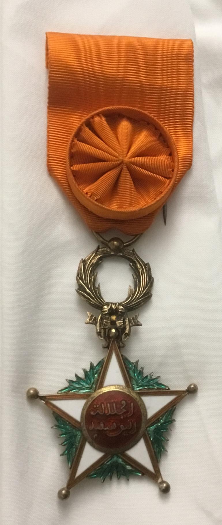 ROYAL ORDER OF OUISSAM ALAQUITE OFFICERS MEDAL