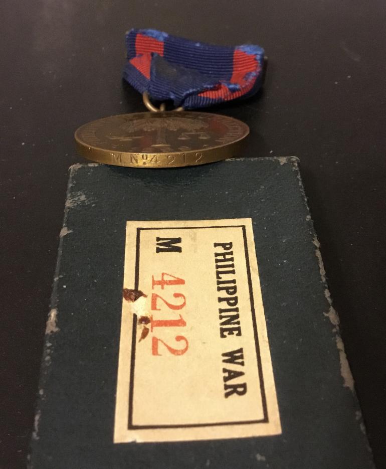 PHILIPPINE INSURRECTION 1899 IDENTIFIED MEDAL - Image 3