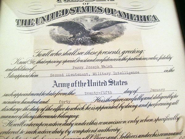 SECOND LIEUTENANT, MILITARY INTELLIGENCE APPOINTMENT DOCUMENT - Image 3