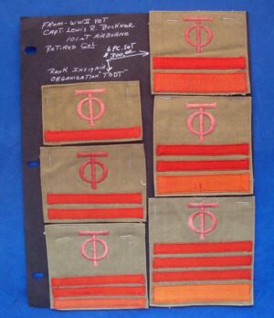 ORGANIZATION TODT RANK INSIGNIA