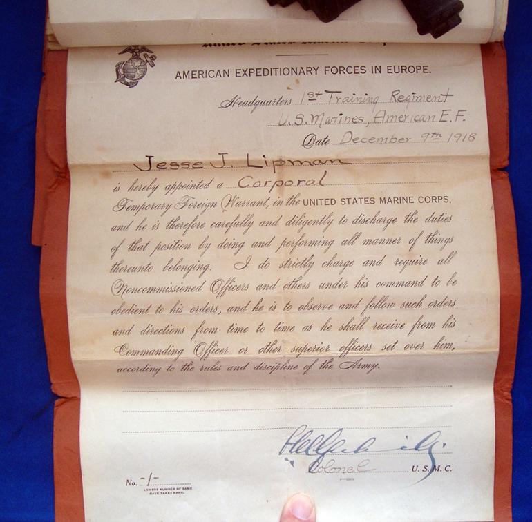 USMC PERSONAL FILE 1917-1928