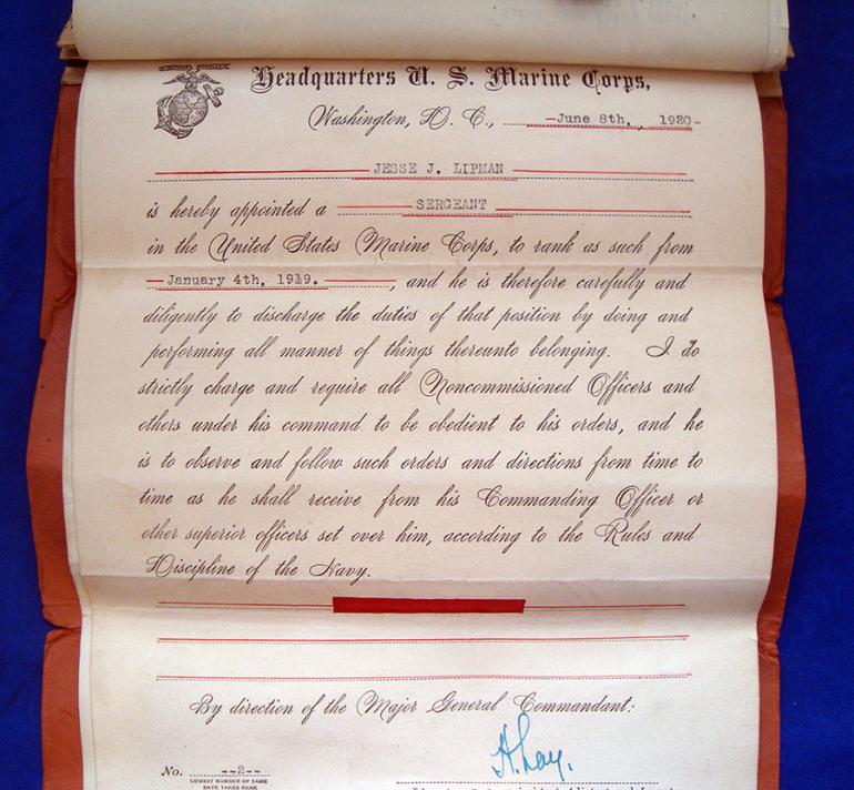 USMC PERSONAL FILE 1917-1928 - Image 4