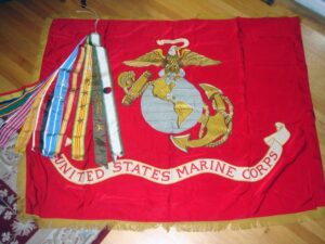 USMC FLAG and STREAMERS