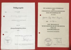 DOCUMENT GROUP TO OBERGEFREITEN ERNST MISKAMPF KIA