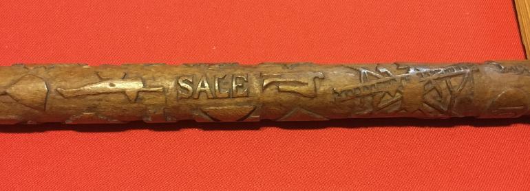 CARVED CIVIL WAR WALKING STICK - Image 13