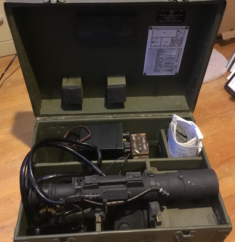 U.S. ARMY M3 SNIPER SCOPE and CASE