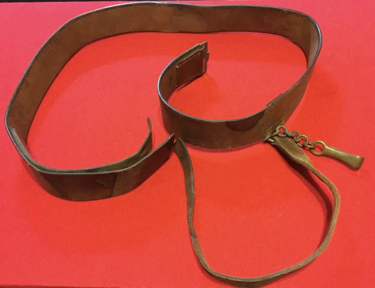 EARLY GERMAN BELT AND SWORD HANGER