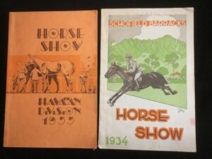 TWO SCHOFIELD BARRACKS HORSE SHOW BOOKLETS 1933/34