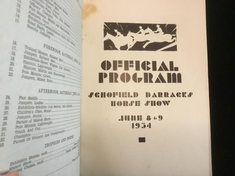 TWO SCHOFIELD BARRACKS HORSE SHOW BOOKLETS 1933/34 - Image 4