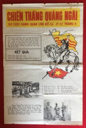 VIETNAM GOVERNMENT POSTER FOR BATTLE VICTORY