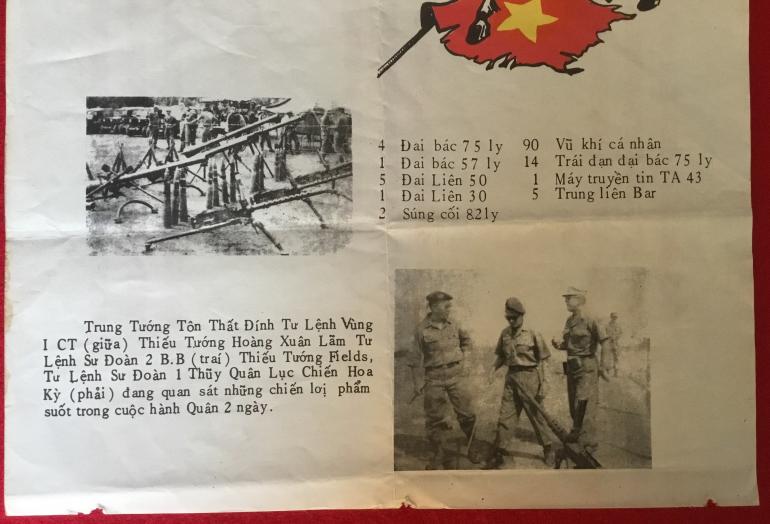 VIETNAM GOVERNMENT POSTER FOR BATTLE VICTORY - Image 2