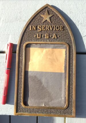 BRONZE WWI PICTURE FRAME