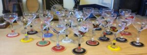 ONE OF A KIND WWII U.S. NAVY DRINKING GLASSES FOR AIRCRAFT CARRIERS