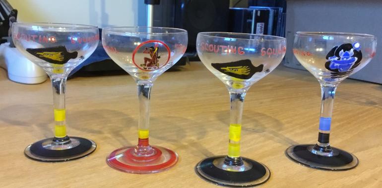 ONE OF A KIND WWII U.S. NAVY DRINKING GLASSES FOR AIRCRAFT CARRIERS - Image 5