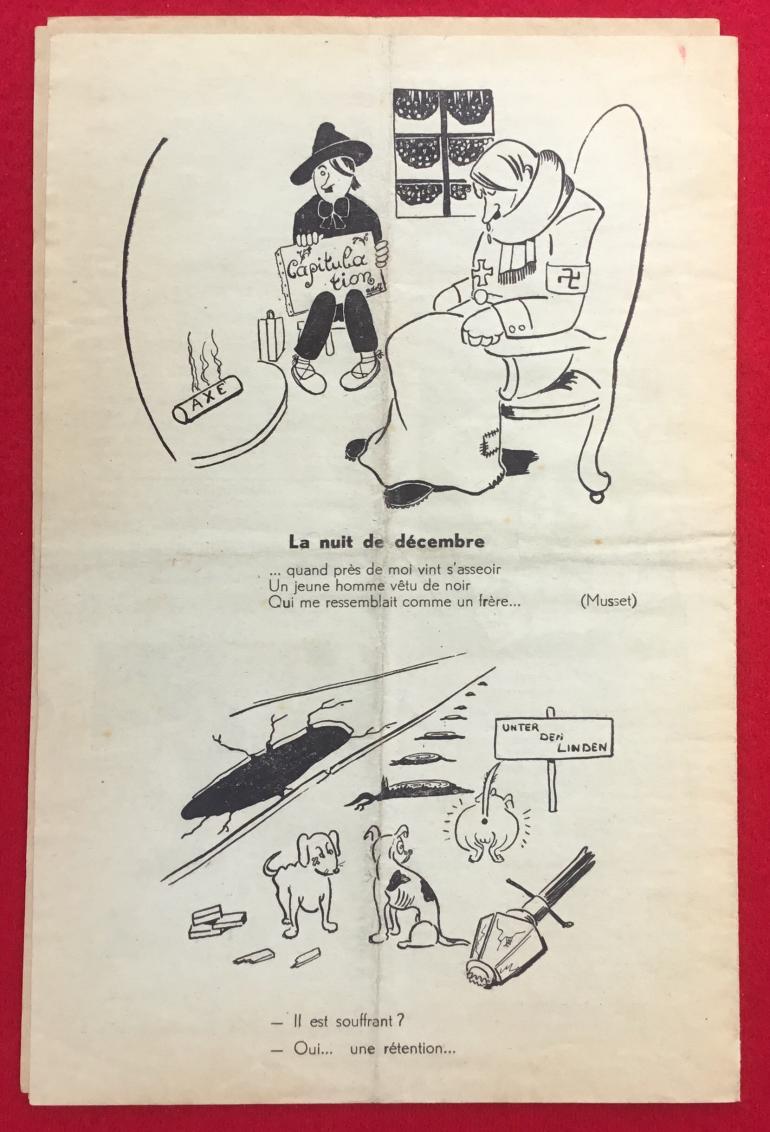 ORIGINAL BELGIAN RESISTANCE LEAFLET JANUARY 1944 - Image 4