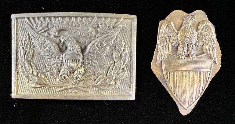 CIVIL WAR STYLE N.C.O. UNFINISHED BELT BUCKLE - Image 2