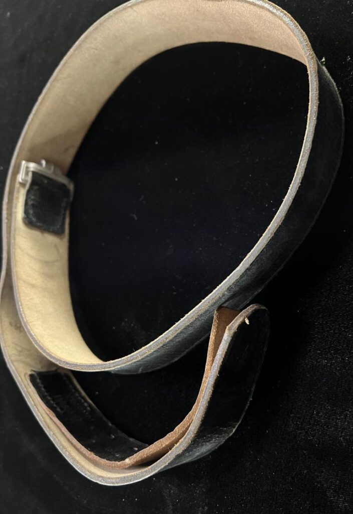 SS BLACK LEATHER BELT
