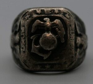 WWII USMC Sterling Silver Ring