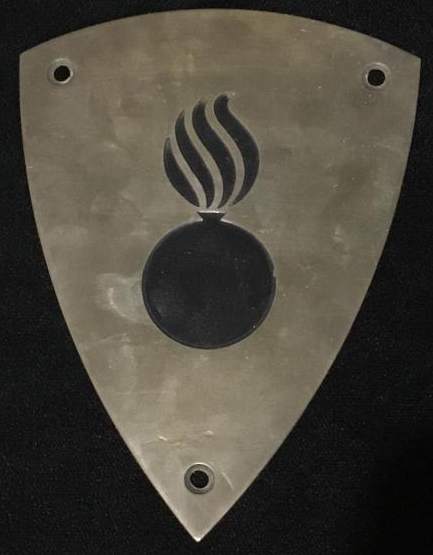 ORDNANCE BRASS SHIELD