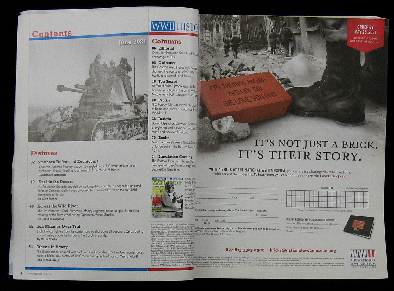 WWII History Magazine 2021 June - Image 2