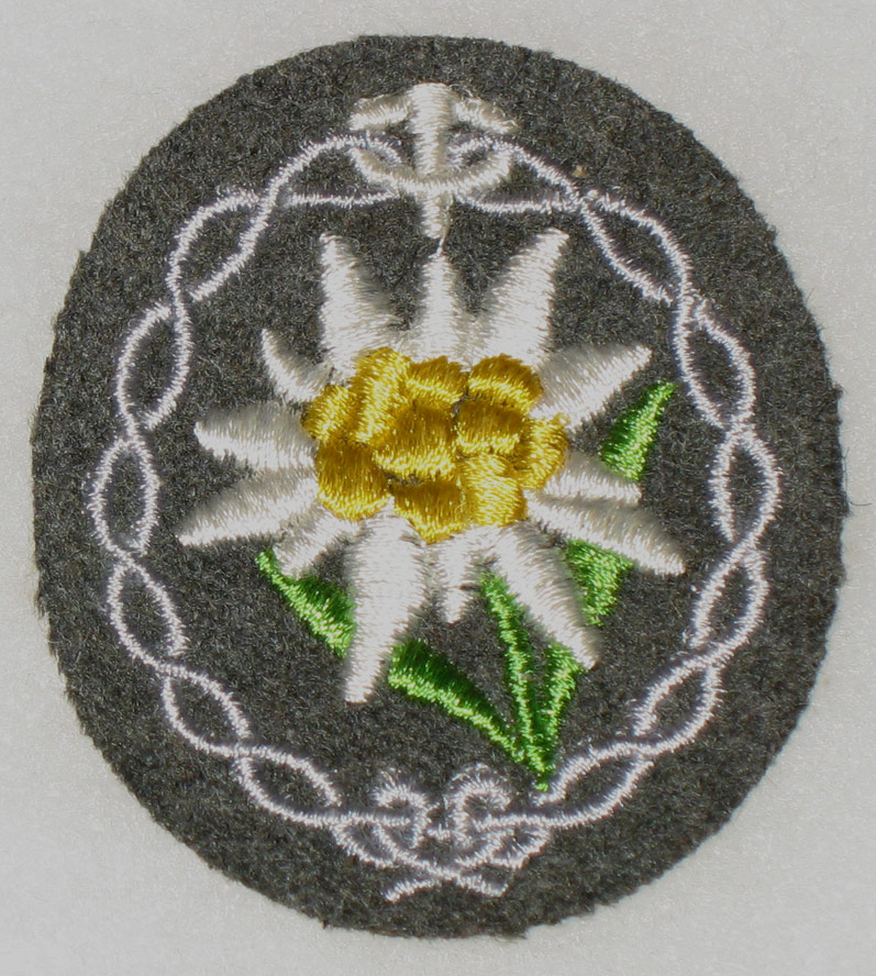 German Army Gebirgsjäger Edelweiss Patch