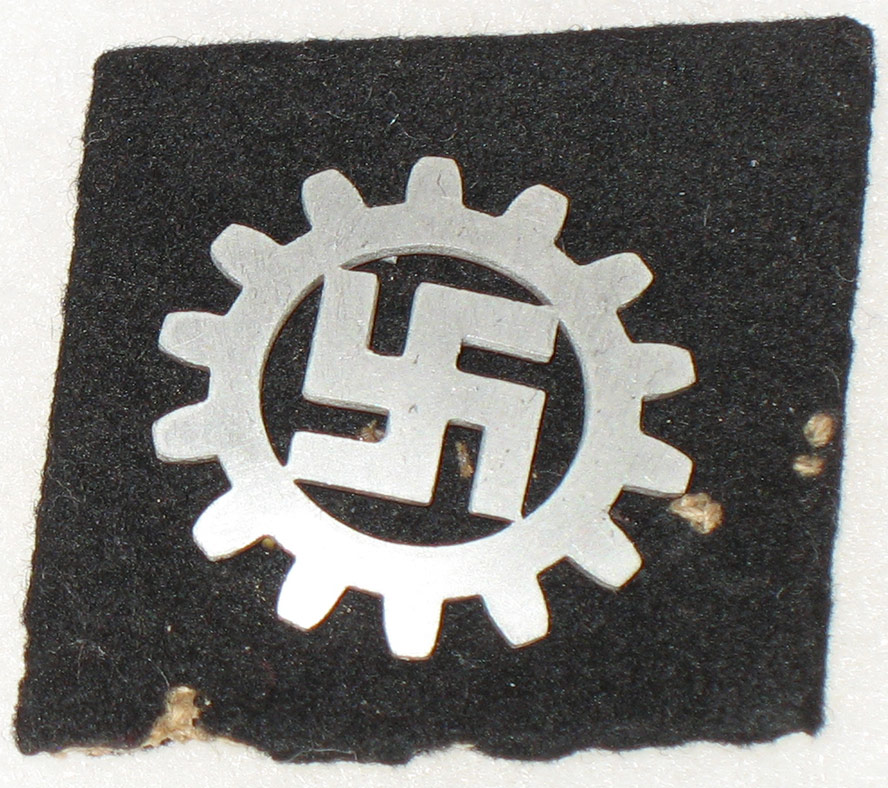 German DAF Collar Tab with RZM Tag